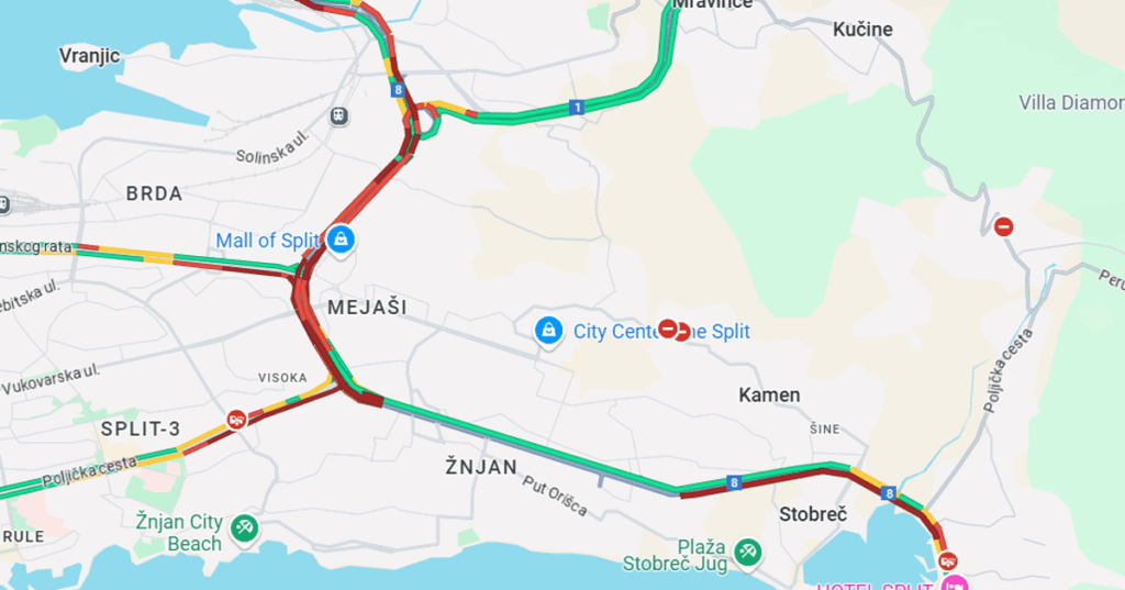 Potpuni prometni kaos u Splitu: ‘Ovakav kolaps nisam u životu vidio’